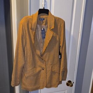 Democracy Women's Tan Blazer Jacket